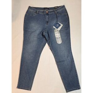 A3 Denim Jeans Women's size 18W Skinny Blue Wash Embellished Pants New